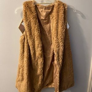 Betsey Johnson Camel Vest- Small